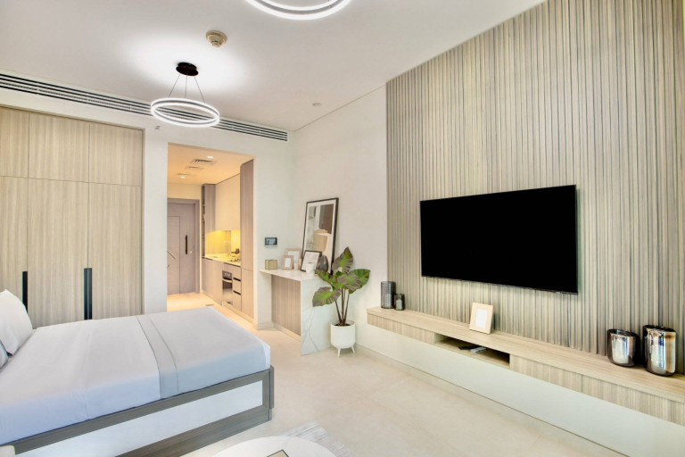 Dubai property buyer reviewing home purchase documents