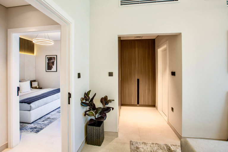 Family visiting premium residential community in Dubai